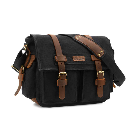 Leather Canvas Camera Bag