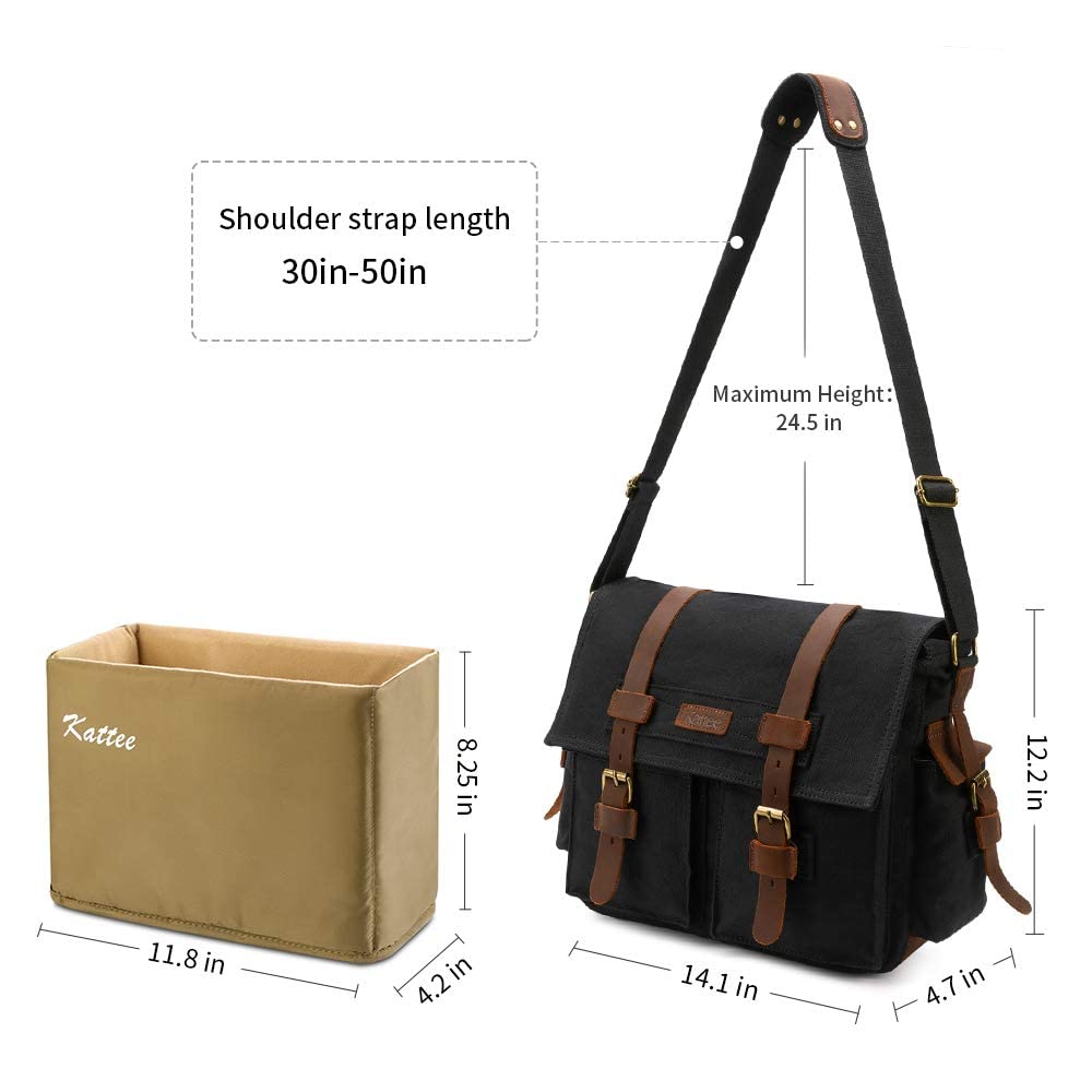 Leather Canvas Camera Bag
