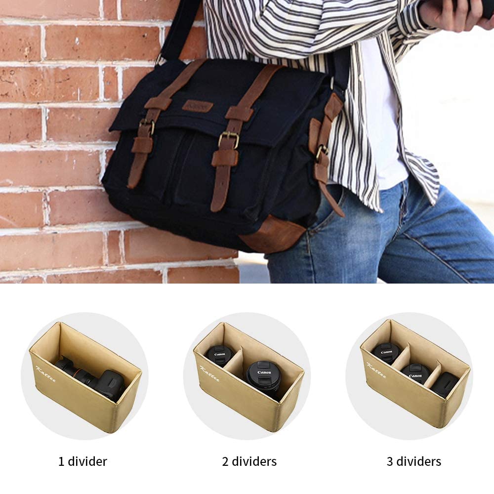 Leather Canvas Camera Bag