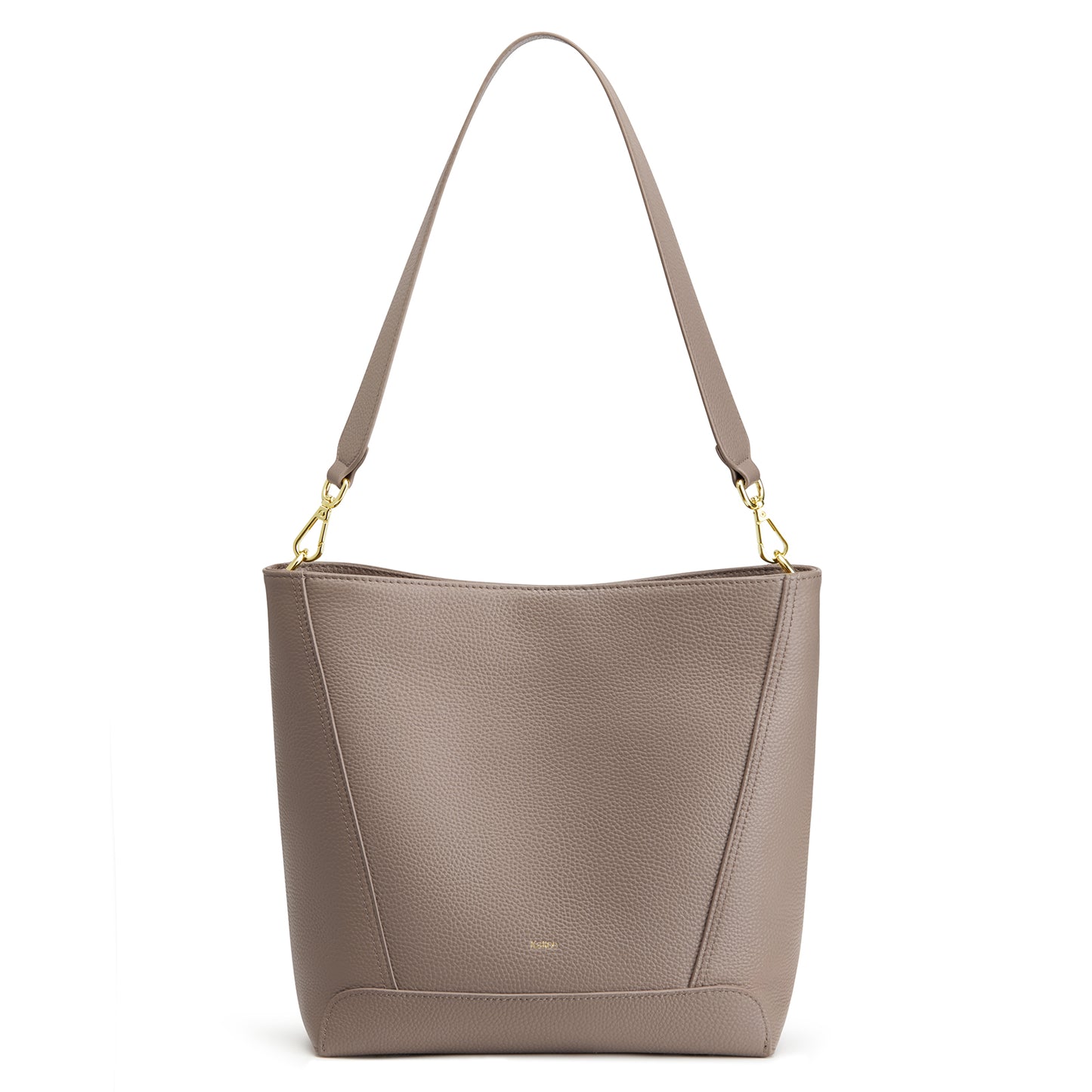 Kattee Leather Purses and Handbags, Bucket Bags for Women, Top Grain Leather Tote Shoulder Crossbody with 2 Straps