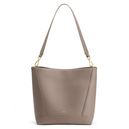 Kattee Leather Purses and Handbags, Bucket Bags for Women, Top Grain Leather Tote Shoulder Crossbody with 2 Straps