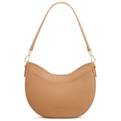 Kattee Leather Crossbody Bags for Women, Small Purses and Handbags, Soft Hobo Shoulder Satchel with Zipper Closure