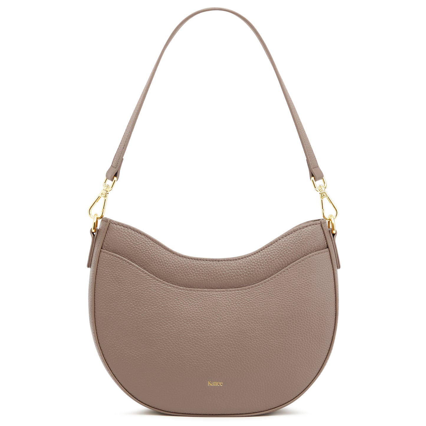 Kattee Leather Crossbody Bags for Women, Small Purses and Handbags, Soft Hobo Shoulder Satchel with Zipper Closure