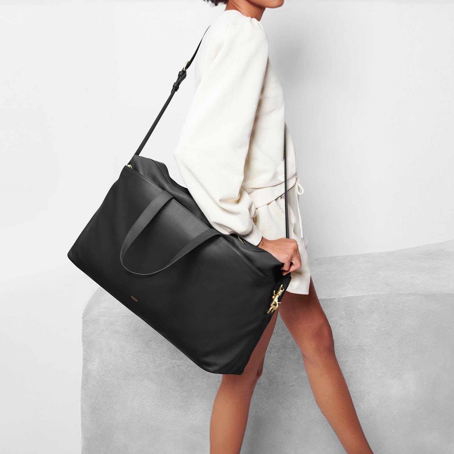 Kattee Weekender Bags for Women Leather Travel Bags for Women Duffle Overnight Duffel Carry on Large Tote Bag
