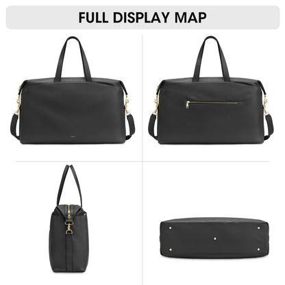 Kattee Weekender Bags for Women Leather Travel Bags for Women Duffle Overnight Duffel Carry on Large Tote Bag