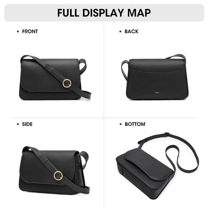 Kattee Leather Crossbody Bags for Women Trendy, Designer Ladies Shoulder Purses