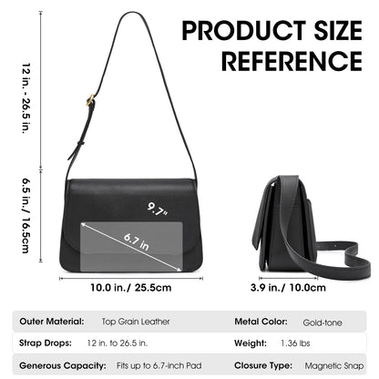 Kattee Leather Crossbody Bags for Women Trendy, Designer Ladies Shoulder Purses