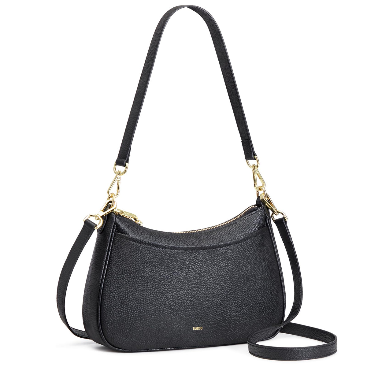 Kattee Genuine Leather Crossbody Hobo Bag for Women