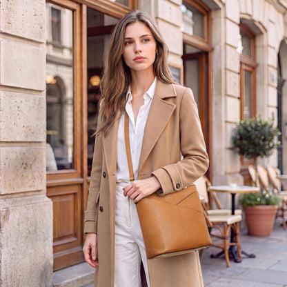 Kattee Genuine Leather Purse for Women, Hobo Crossbody Bag