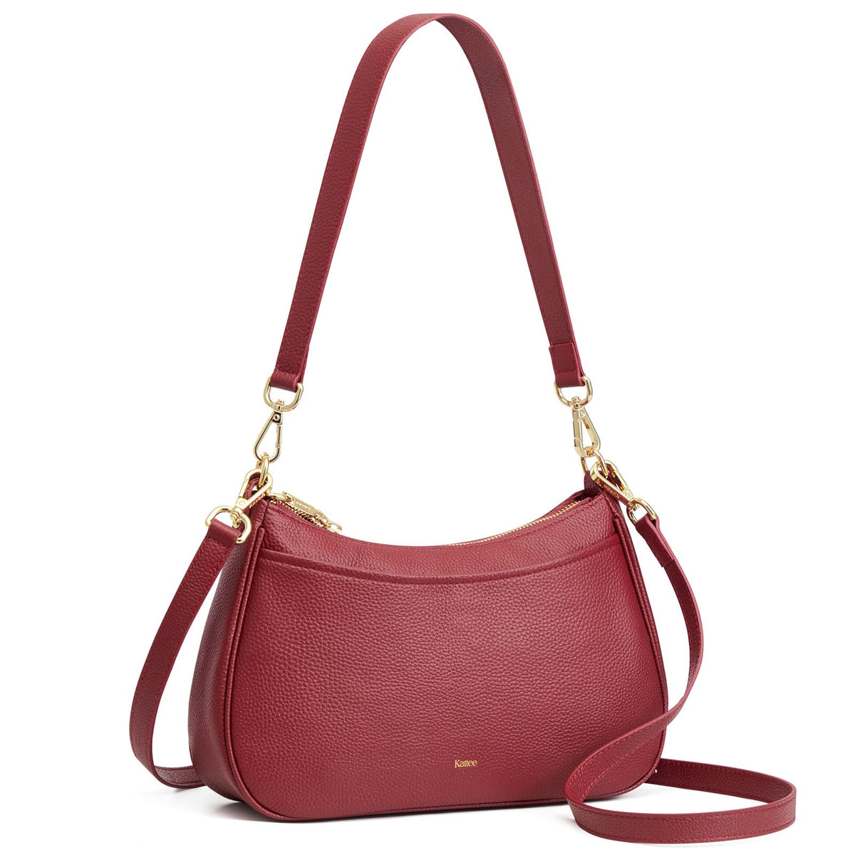 Kattee Genuine Leather Crossbody Hobo Bag for Women