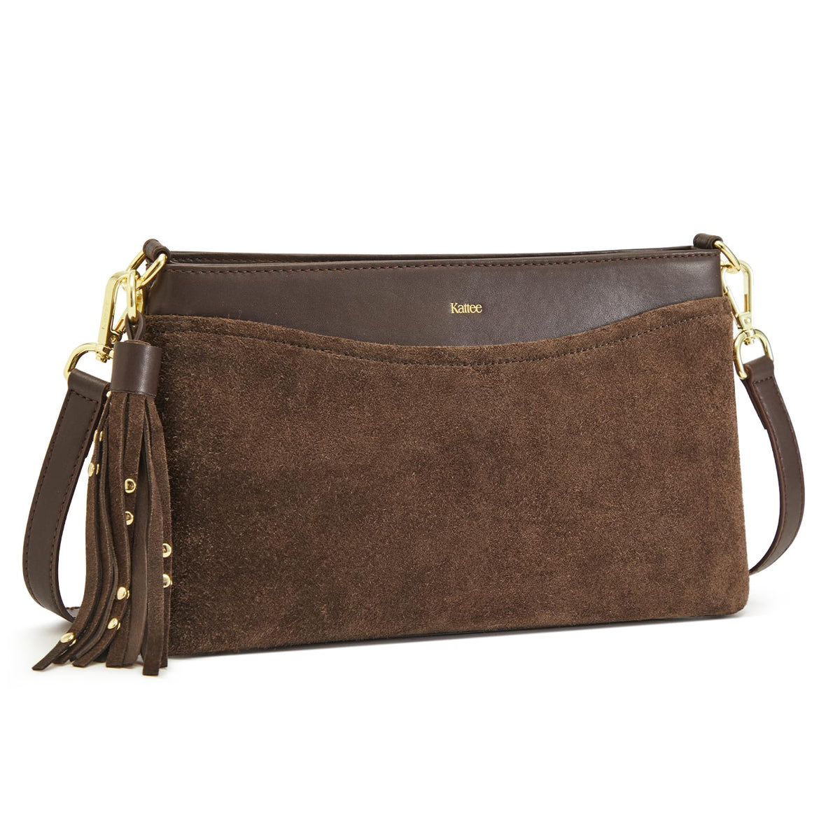 Kattee Crossbody Bags for Women, Genuine Suede Leather