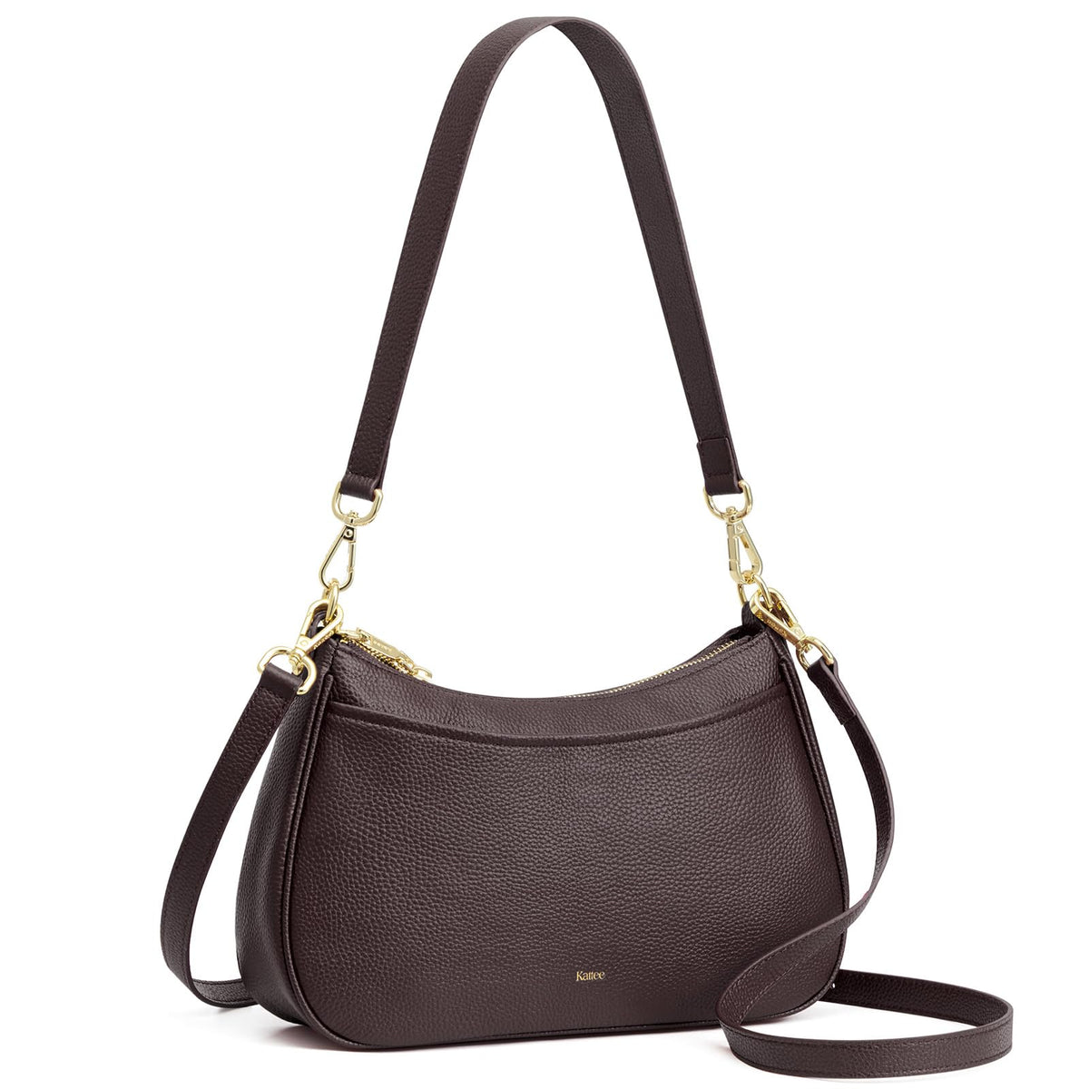 Kattee Genuine Leather Crossbody Hobo Bag for Women