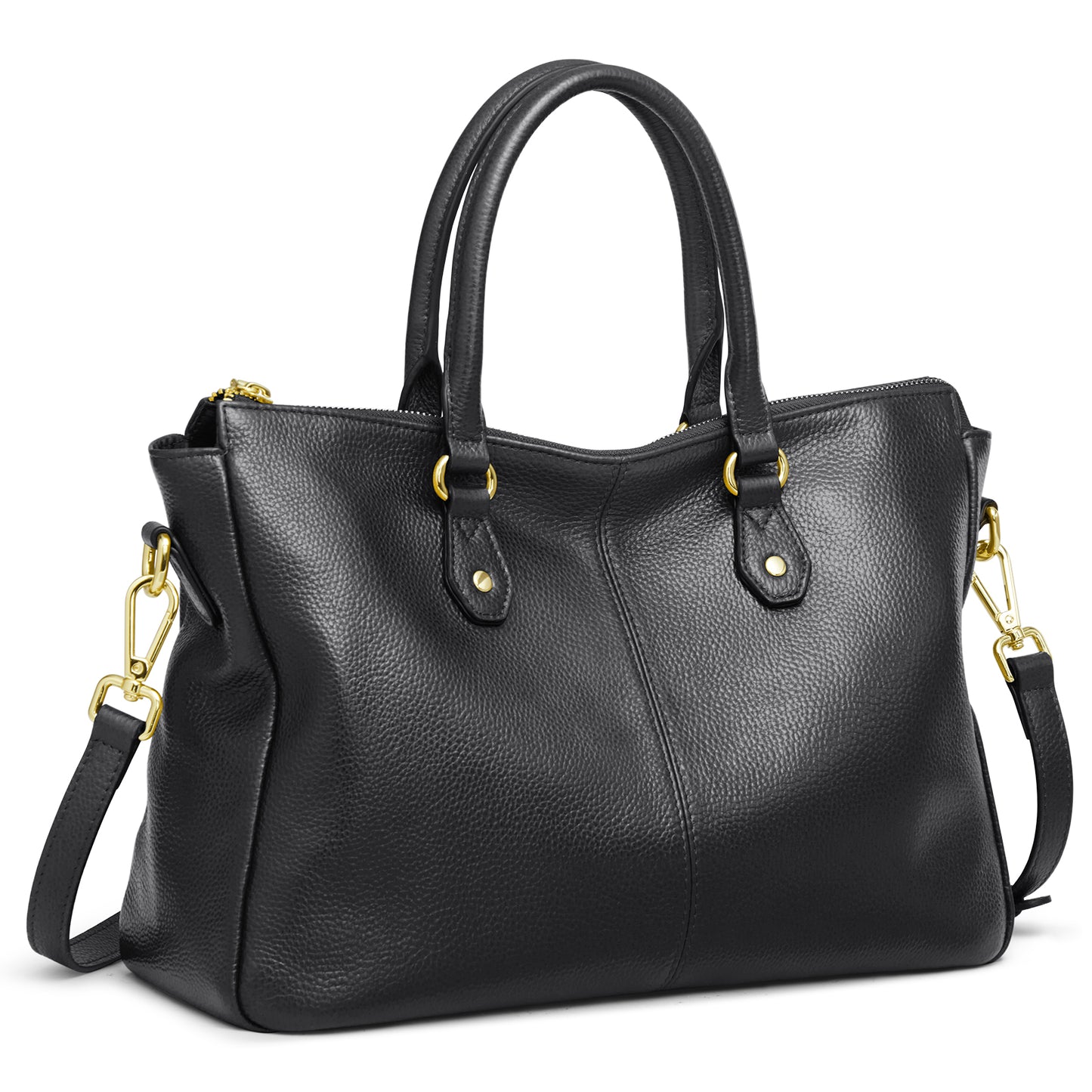 Kattee Soft Genuine Leather Tote Bags for Women, Shoulder Satchel Purses and Handbags