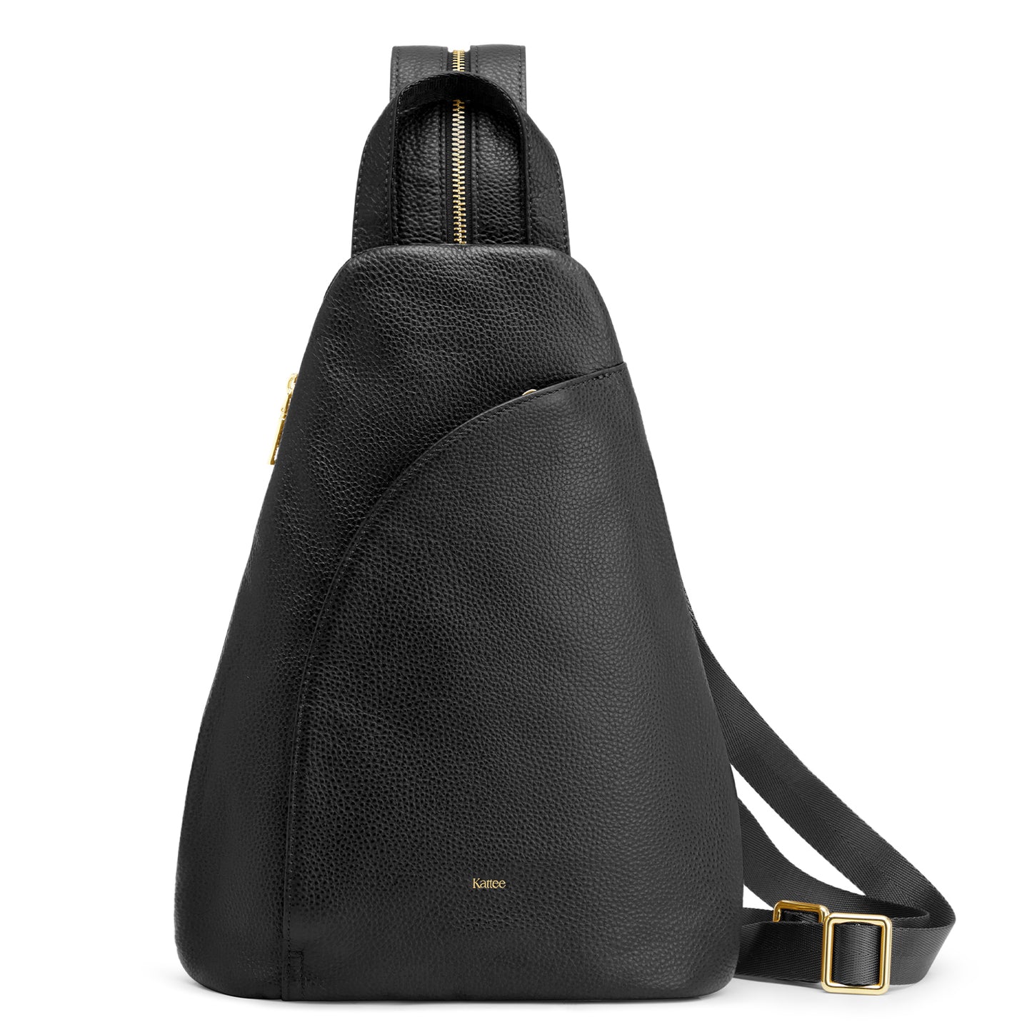 Kattee Sling Bag for Women Crossbody Fanny Packs Chest Bag Top Grain Leather Daypack Backpack RFID Blocking Travel | Top Grain Leather, RFID Blocking, Travel