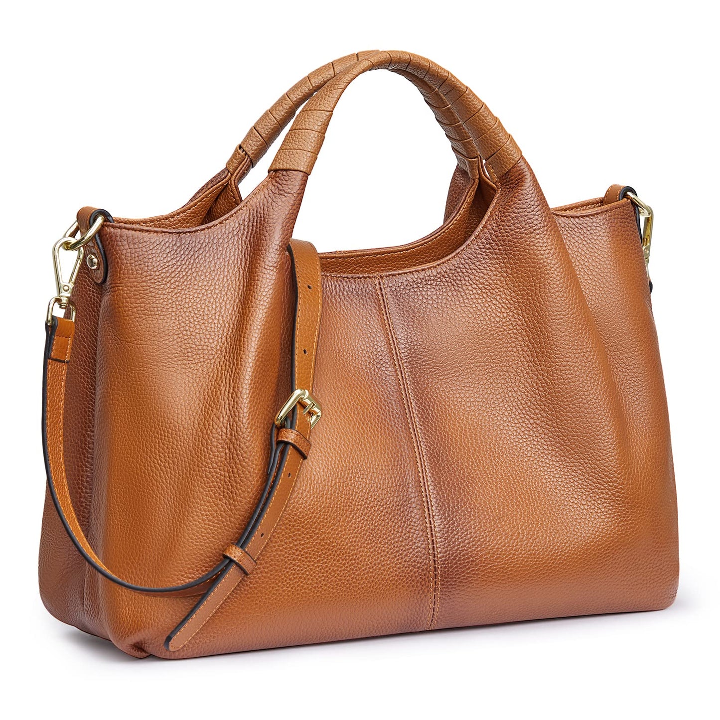 Women's Leather Shoulder Bag – Small Cowhide Purse, Removable Adjustable Strap, Multiple Colors | Crossbody Handbag