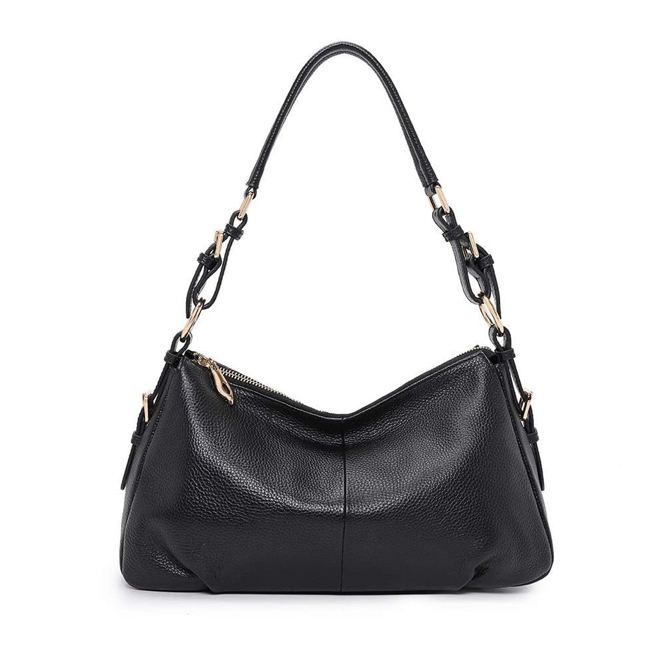 Women Genuine Leather Bag Kattee 6666