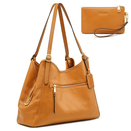Women Leather Tote 2Pcs Set