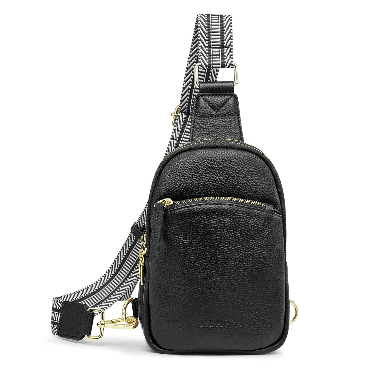 New! Kattee Women\'s Sling Bag Crossbody Backpack RFID Black 13x9x5 Amazon.com: Kattee: Leather Backpacks main image 4