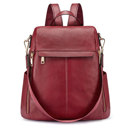 antitheft leather backpack Women Anti-Theft Backpack – Kattee