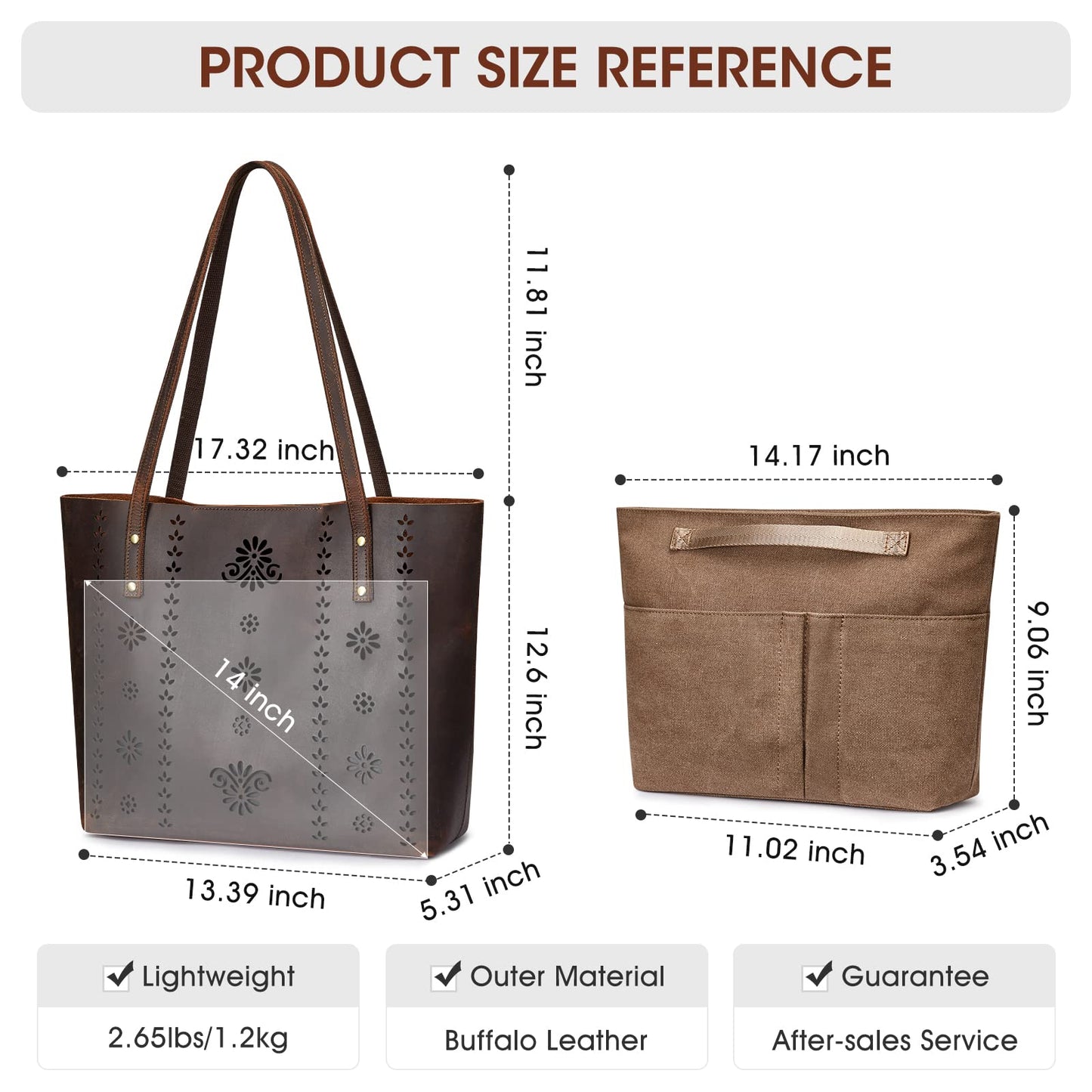 Women Leather Tote Bag