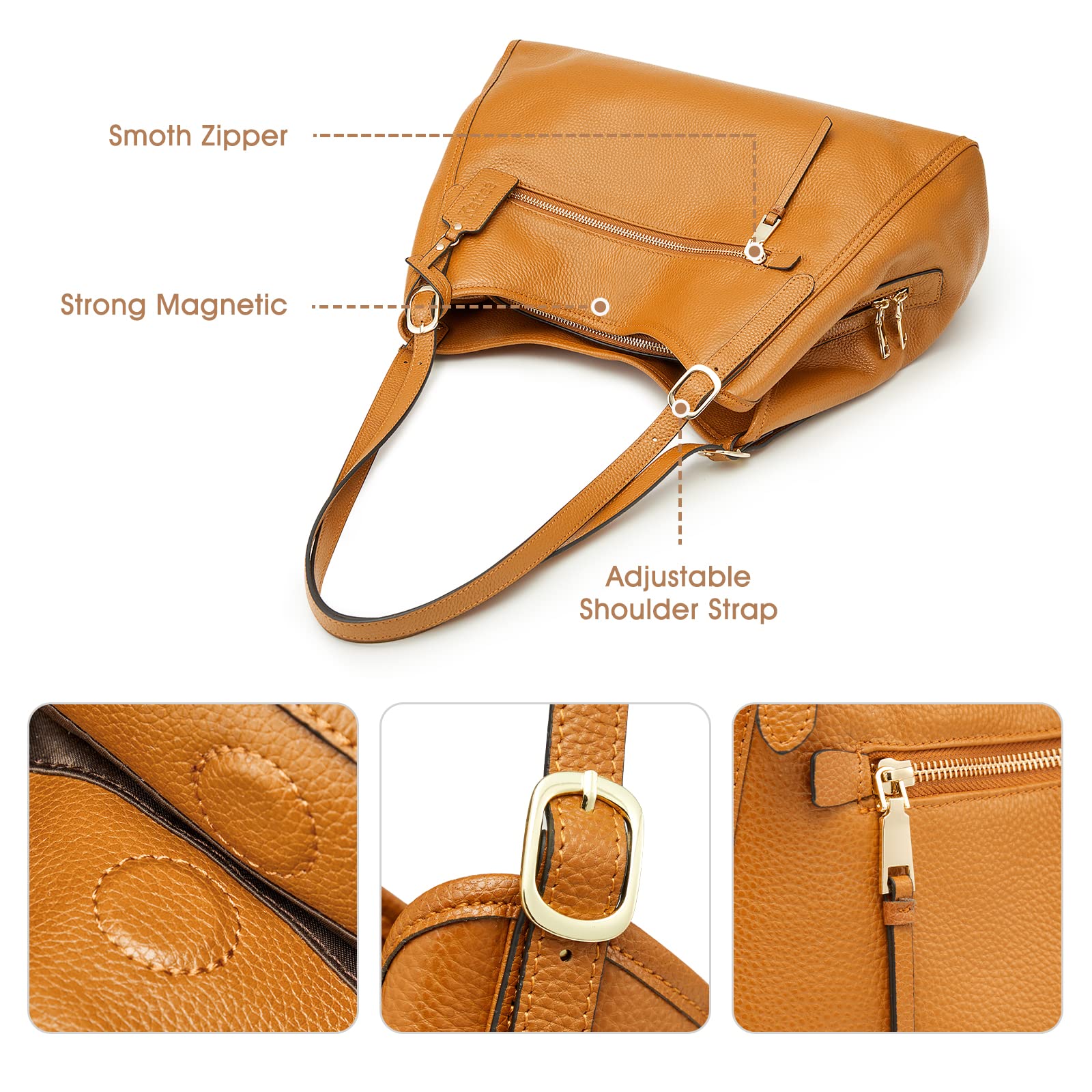 Women Leather Tote 2Pcs Set – Kattee