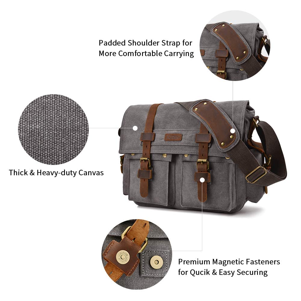 Canvas Messenger Bag – Kattee